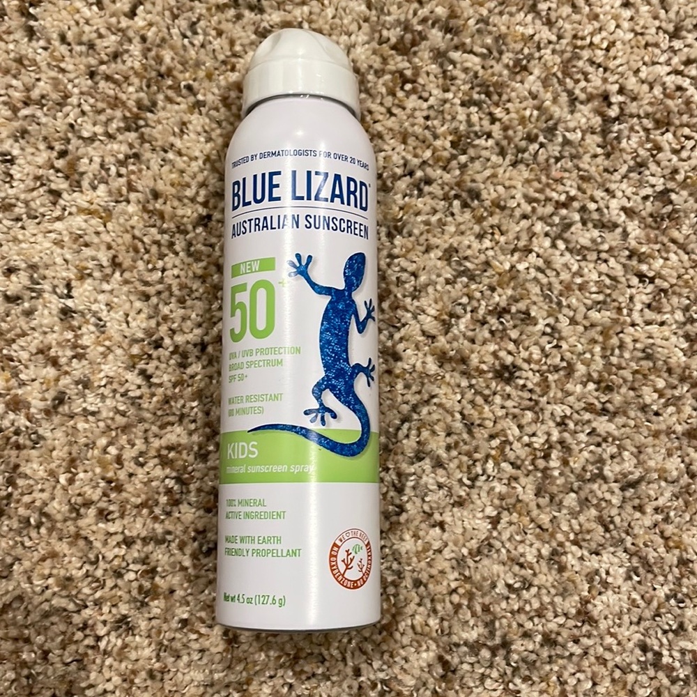 Blue Lizard Australian Mineral Sunscreen Kids Spray SPF 50+ 4.5 Oz Exp: 04/25